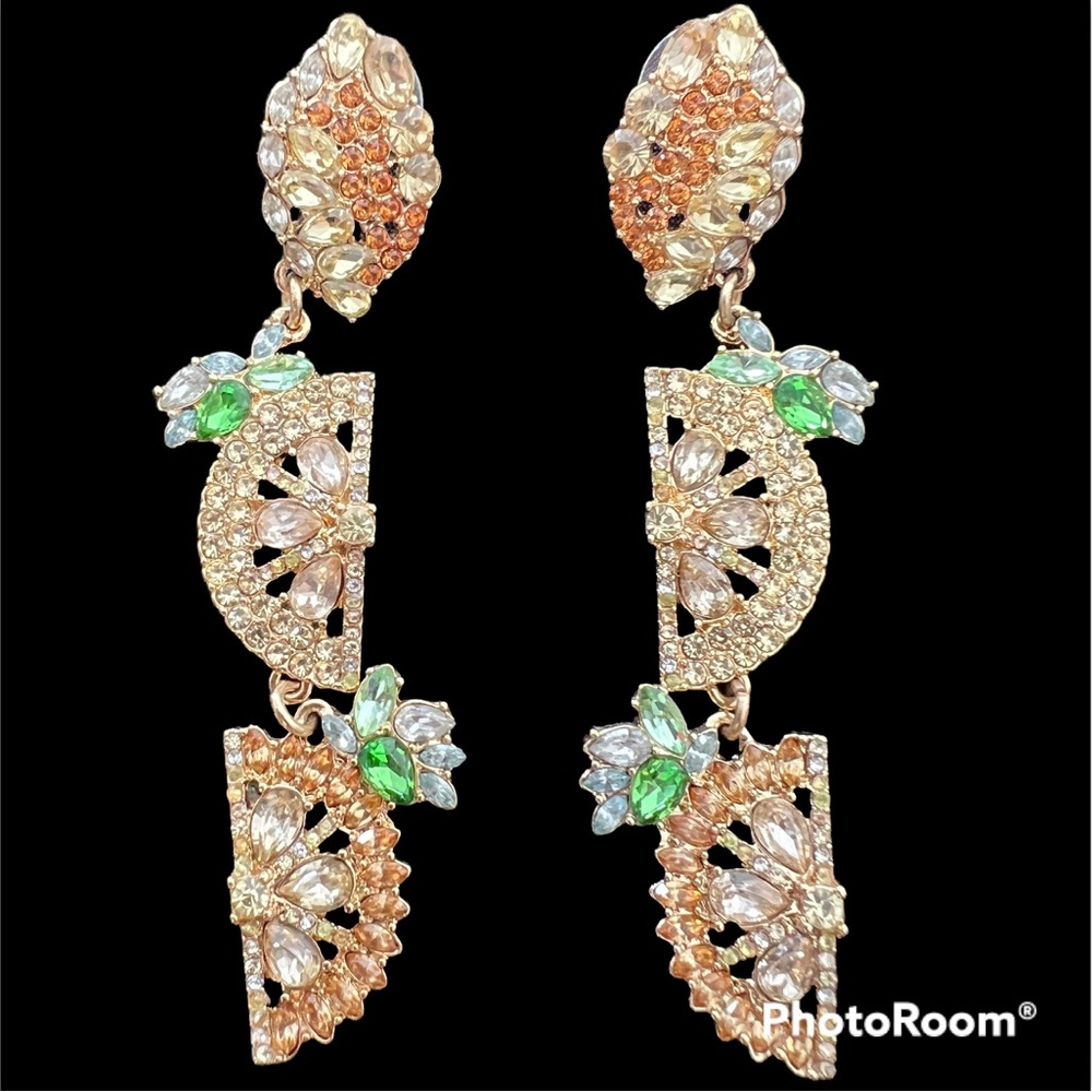 Anthropologie BaubleBar lemon drop earrings NWOT
